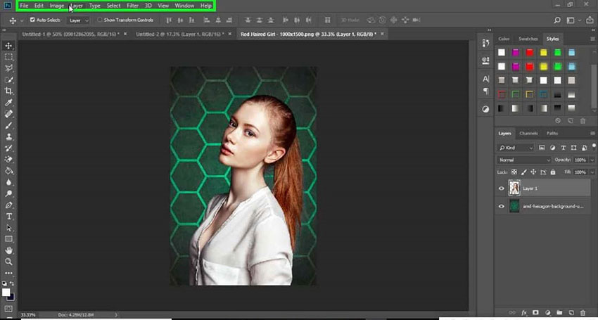 create a new Background Layer Color using the Masking Tool