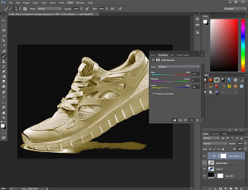 Make something look Gold in Photoshop