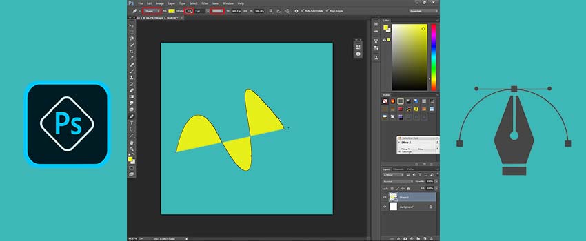 How to Draw Curved Lines in Photoshop | Best Way in 2021