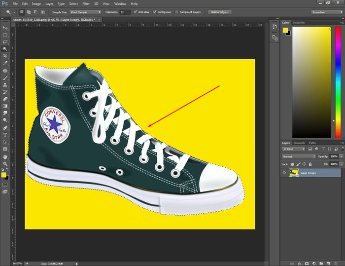 how to make dotted line with paintbrush for mac