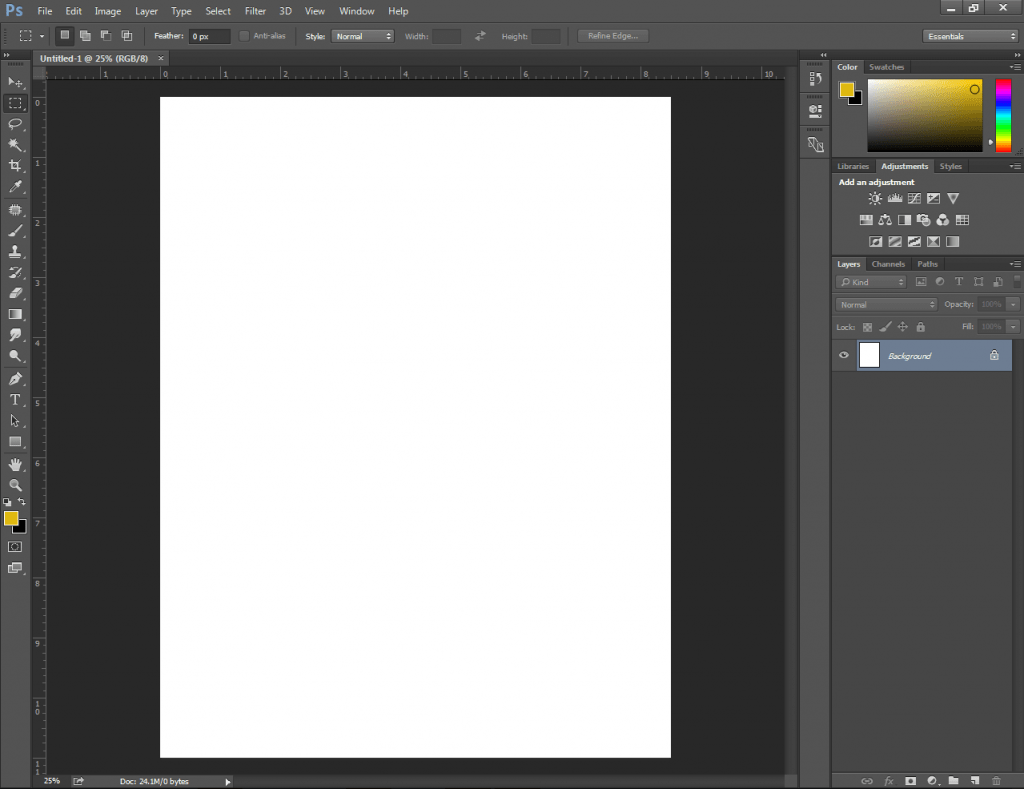Make A Table in Photoshop