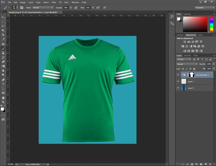 Change e-commerce product color in Photoshop