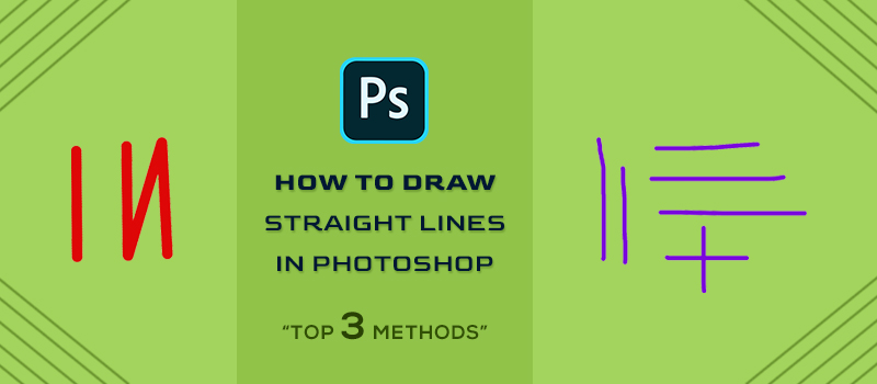 how to draw straight lines in photoshop