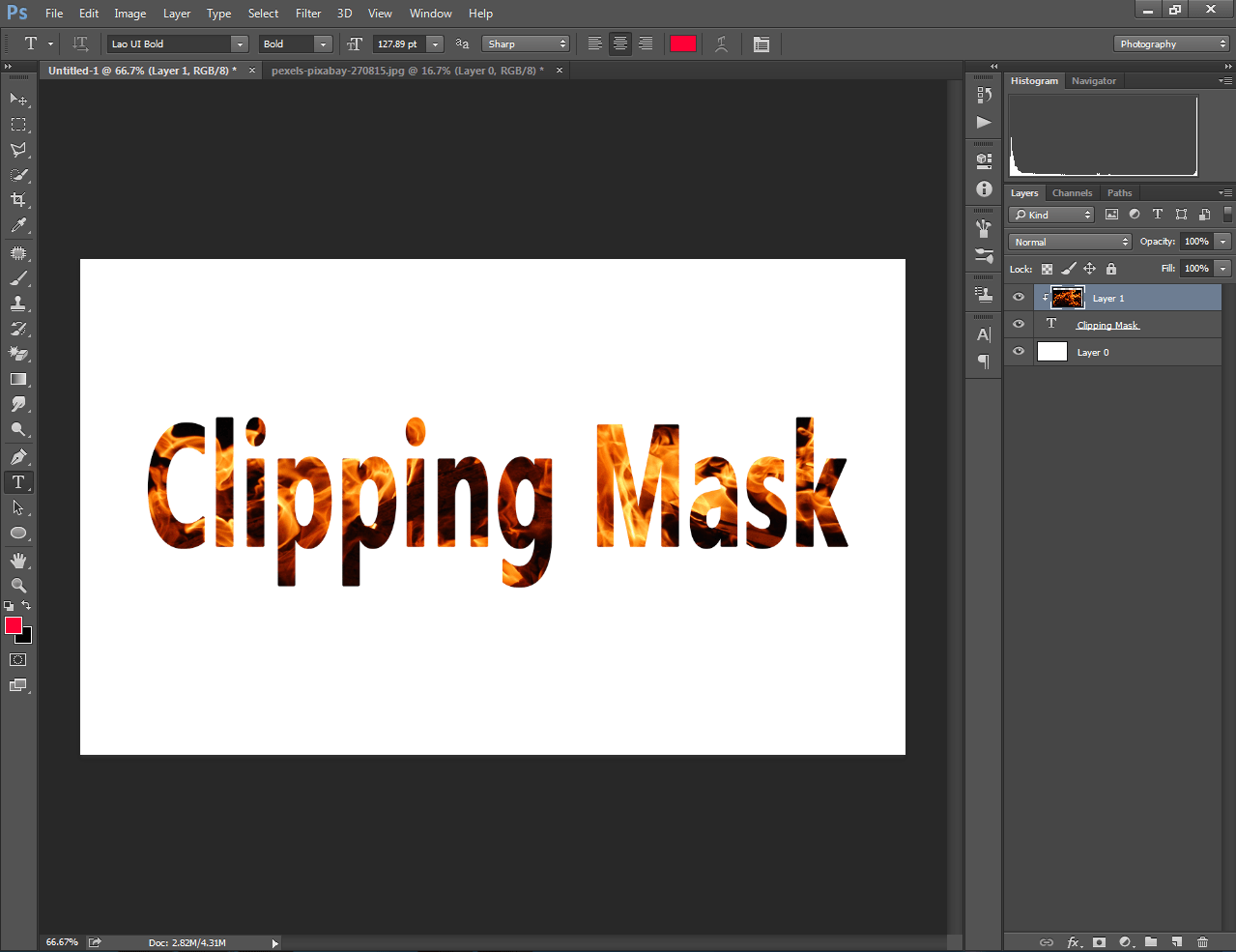 how to make a clipping mask in adobe photoshop