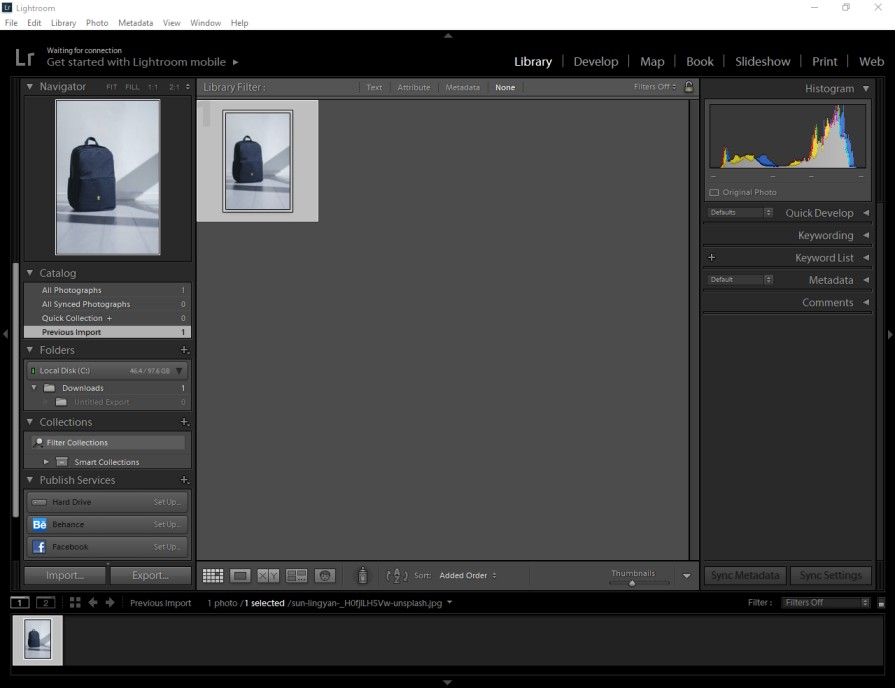how to resize image in lightroom