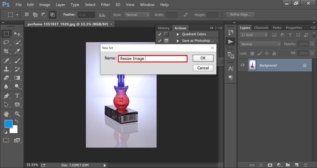 how to resize images in photoshop