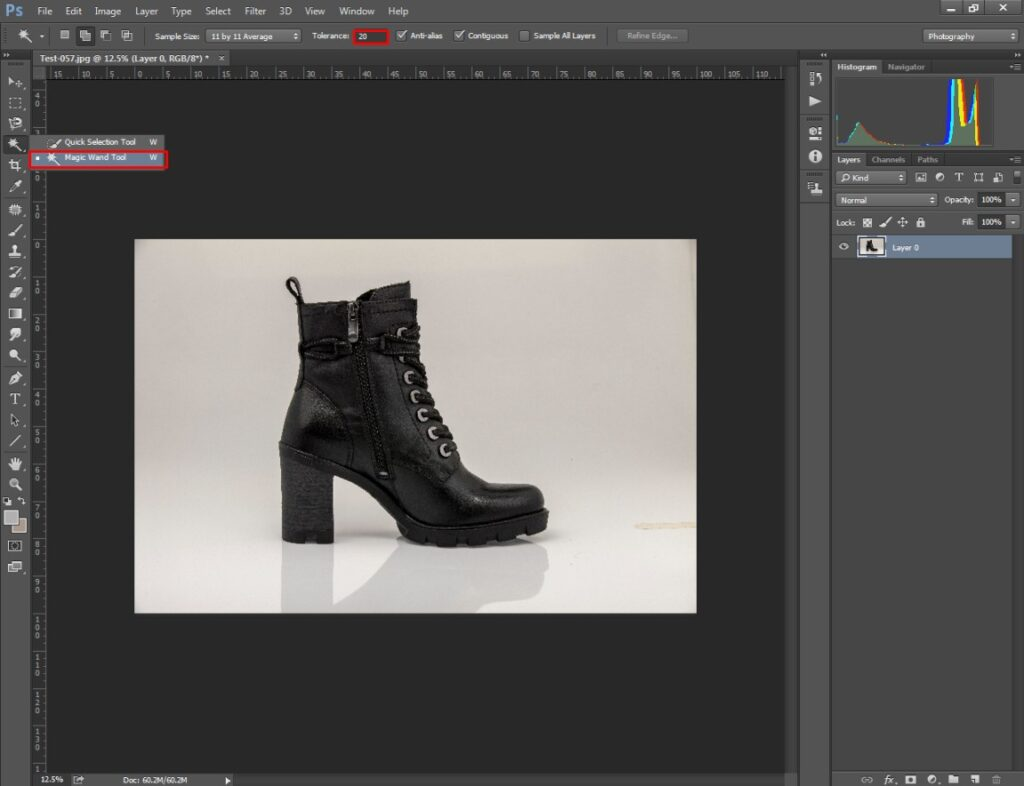 how to manually cut out an image in photoshop