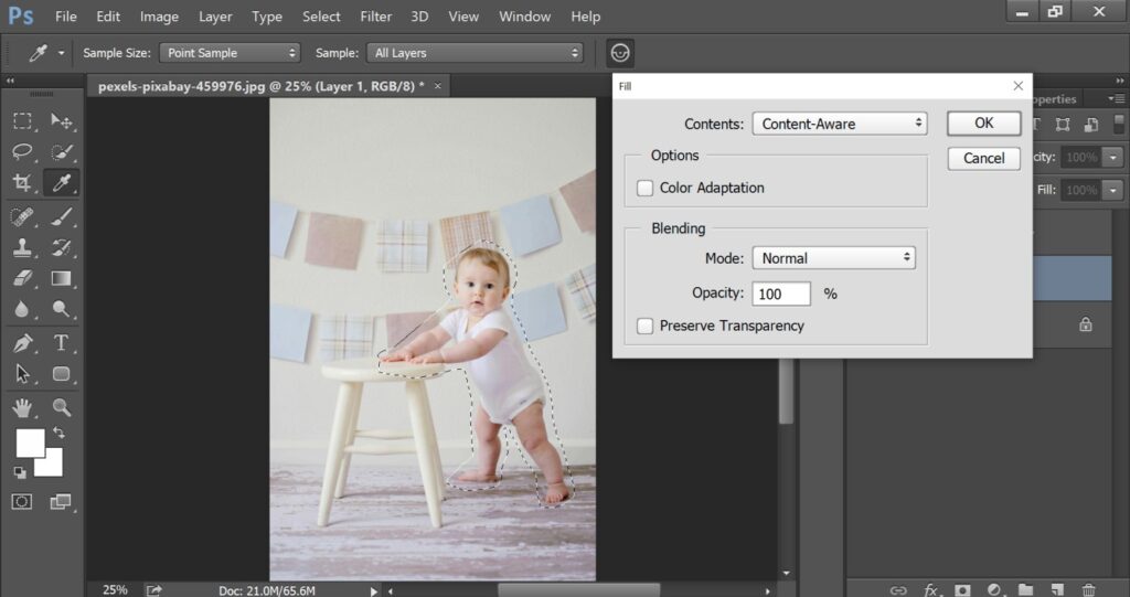 how to blur background in photoshop 2024
