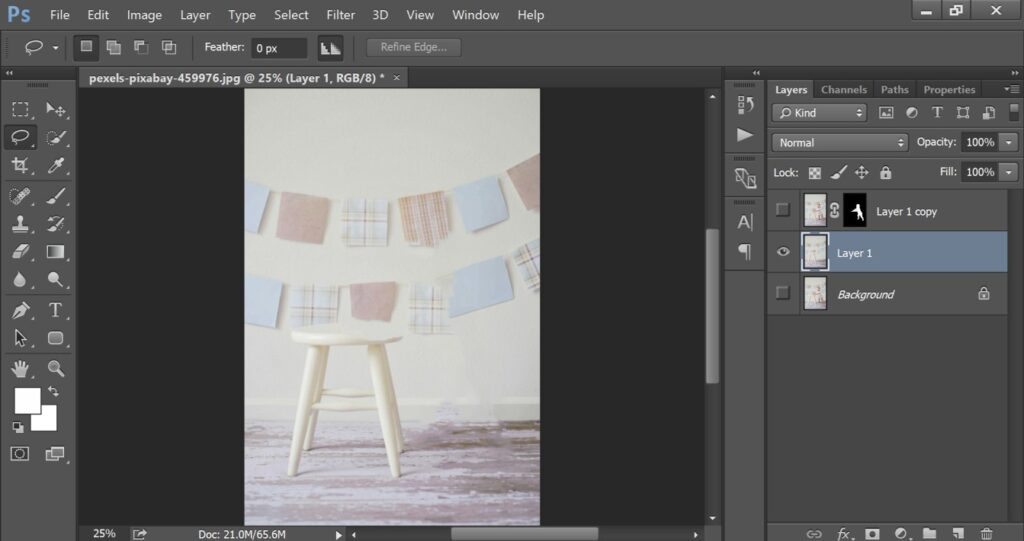 how to blur background in photoshop ipad
