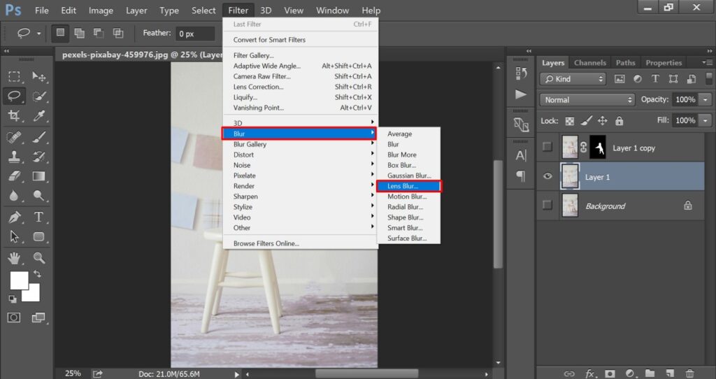 how to blur the background in lightroom
