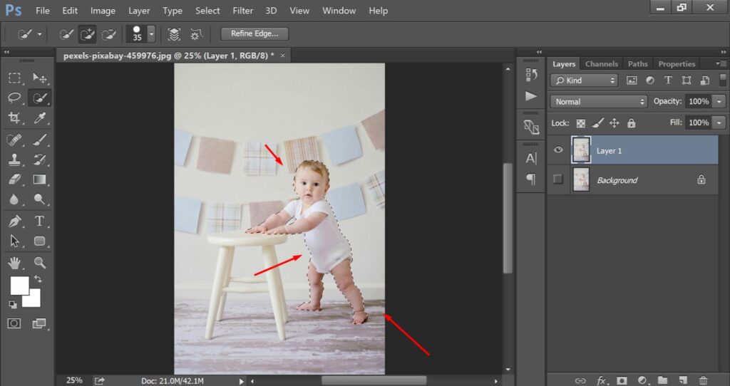 how to blur background in photoshop elements
